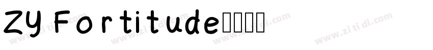 ZY Fortitude字体转换